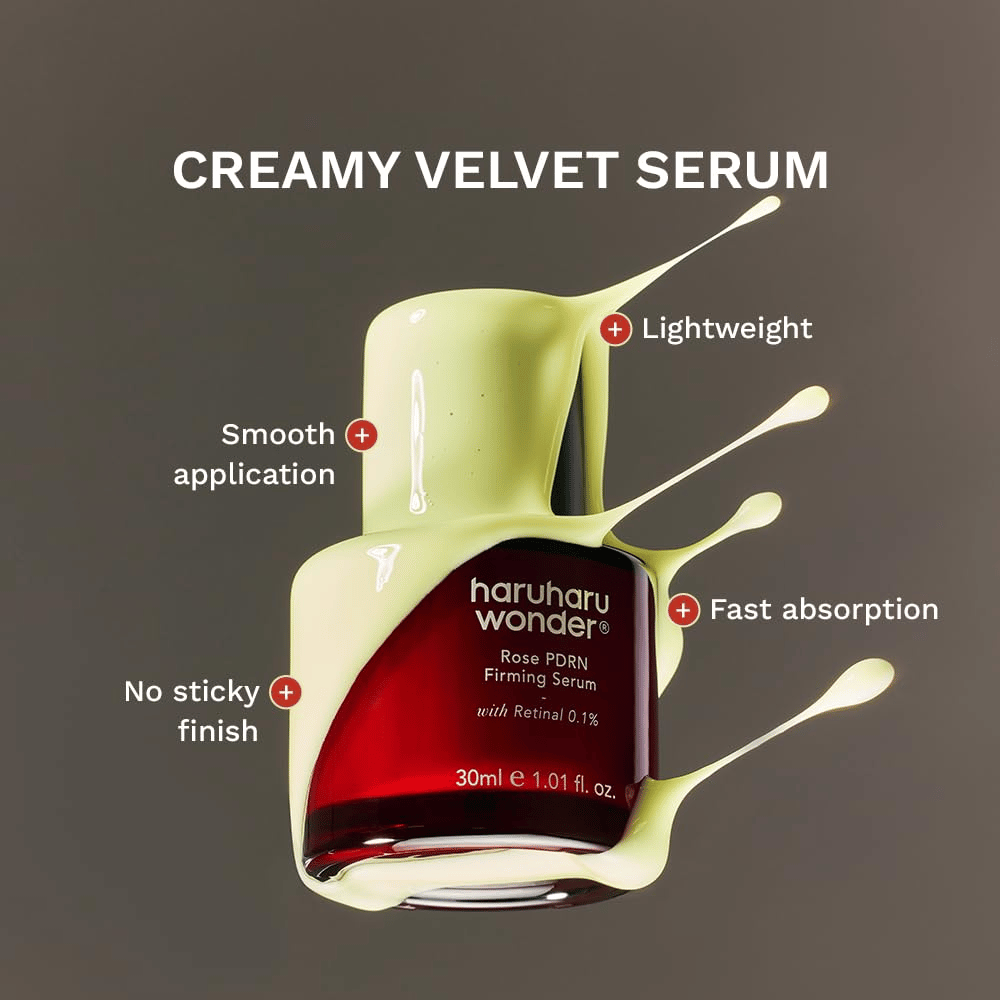Haruharu Wonder Rose PDRN Firming Serum – leicht cremiges Serum mit schneller Absorption und nicht klebrigem Finish
