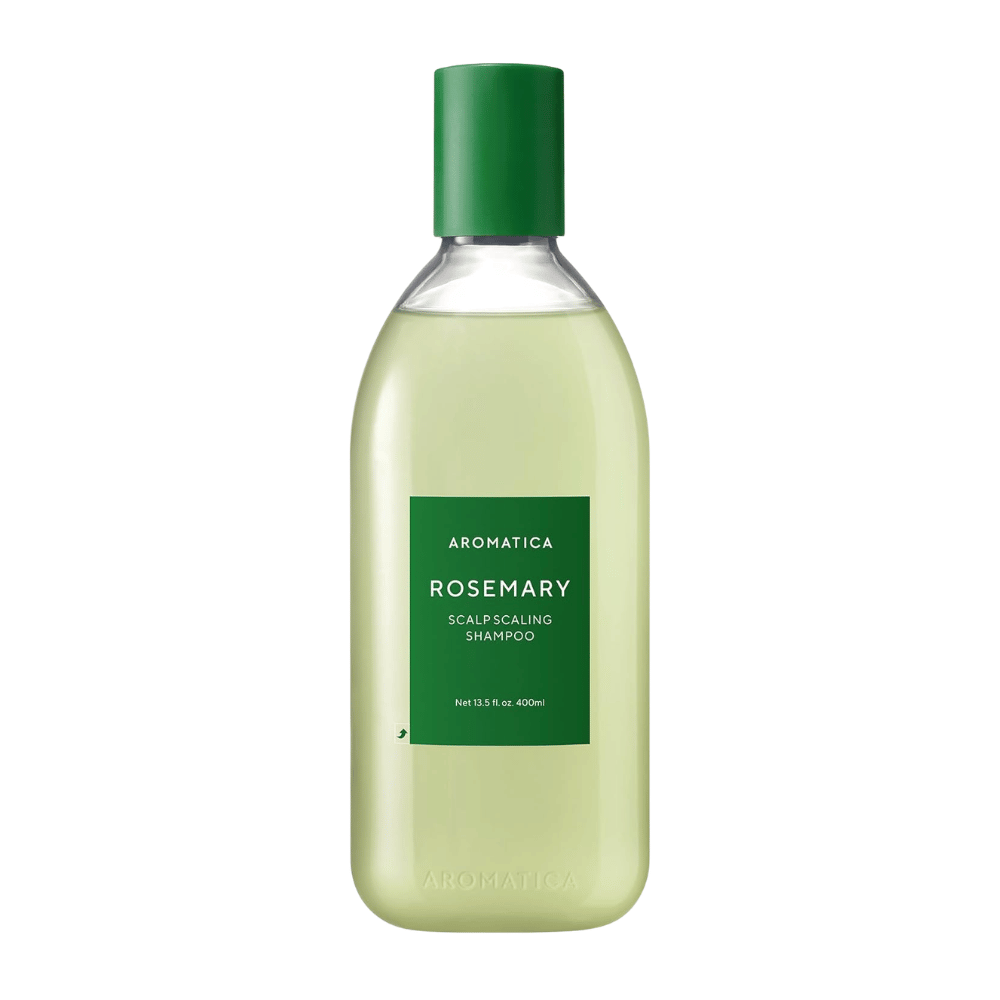 AROMATICA Rosemary Scalp Scaling Shampoo 400 ml – veganes Shampoo mit Rosmarin und Salicylsäure, das die Kopfhaut reinigt, Ablagerungen entfernt und das Haar stärkt.