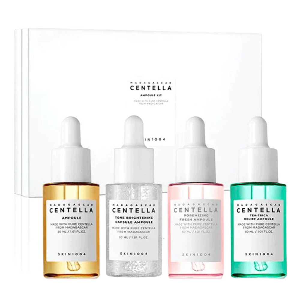 SKIN1004s Madagascar Centella Ampule Kit zur Befeuchtung der Haut.
