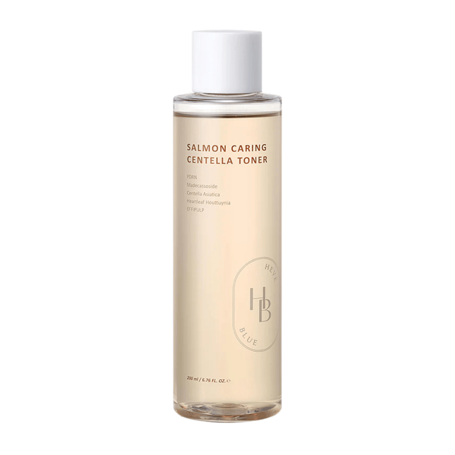 Salmon Caring Centella Toner Produktbild – koreanischer Toner mit PDRN und Centella, der tiefenwirksam hydratisiert, die Hautbarriere stärkt und die Haut für die nachfolgende Pflege vorbereitet.