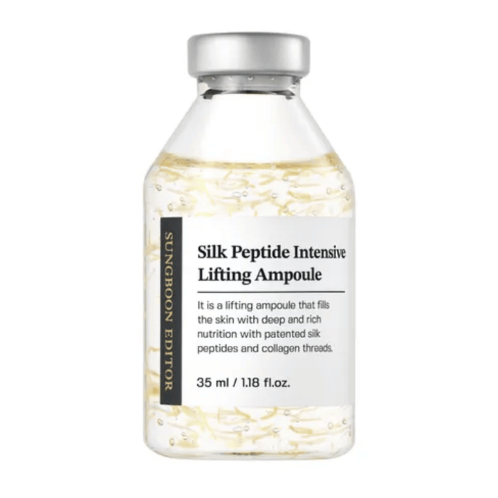 SUNGBOON EDITOR Silk Peptide Intensive Lifting Ampoule 35 ml Gesichtsserum mit Kollagen und Peptiden für Anti-Aging, straffere Haut und verbesserte Hautstruktur.