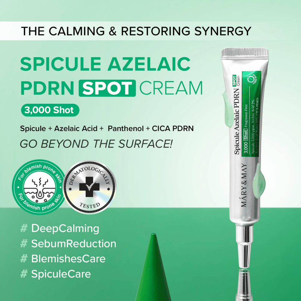 Mary&May Spicule Azelaic PDRN Spot Cream – pflegende Punktcreme für Unreinheiten und unausgeglichene Haut