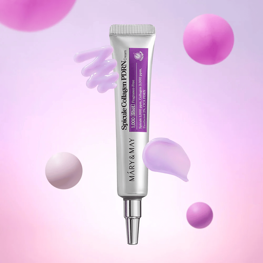 Mary & May Spicule Collagen PDRN Cream mit Creme-Textur, fortschrittliche koreanische Hautpflege, die die Zellerneuerung stimuliert und die Haut straffer macht.