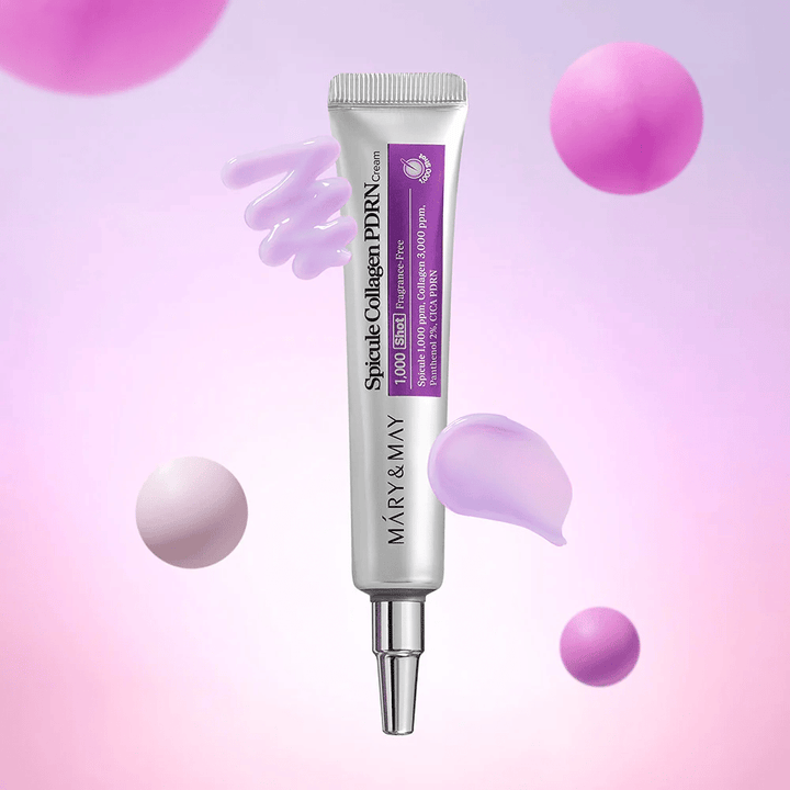 Mary & May Spicule Collagen PDRN Cream mit Creme-Textur, fortschrittliche koreanische Hautpflege, die die Zellerneuerung stimuliert und die Haut straffer macht.