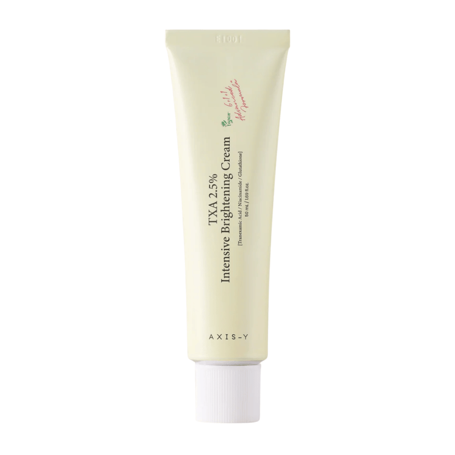 Reines Produktbild von AXIS - Y TXA 2.5% Intensive Brightening Cream im Hochformat mit Fokus auf das stilvolle Design und das Brightening-Konzept.