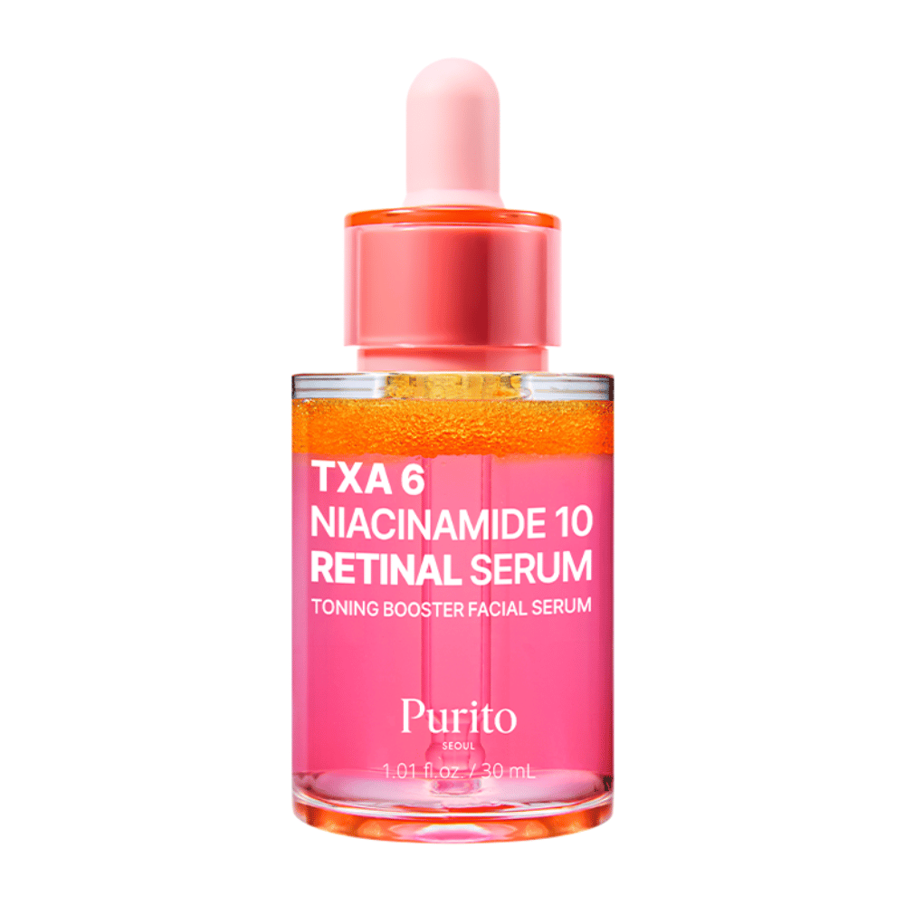 Produktbild von Purito TXA 6 Niacinamide 10 Retinal Serum 30 ml. Toning-Booster-Serum, das die Hautstruktur und den Glanz verbessert.