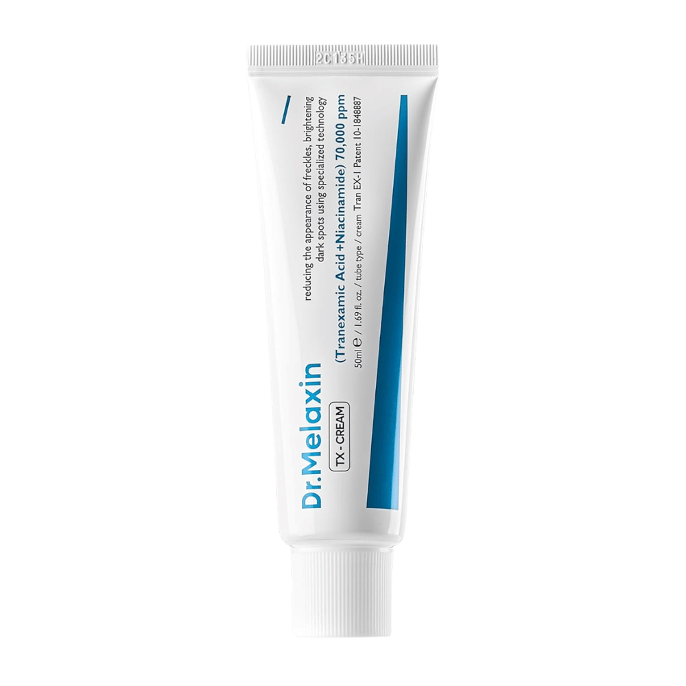 Dr.Melaxin TX Cream Gesichtscreme mit hoher Konzentration an aktiven Inhaltsstoffen, die die Ausstrahlung der Haut verbessert und Pigmentierung entgegenwirkt