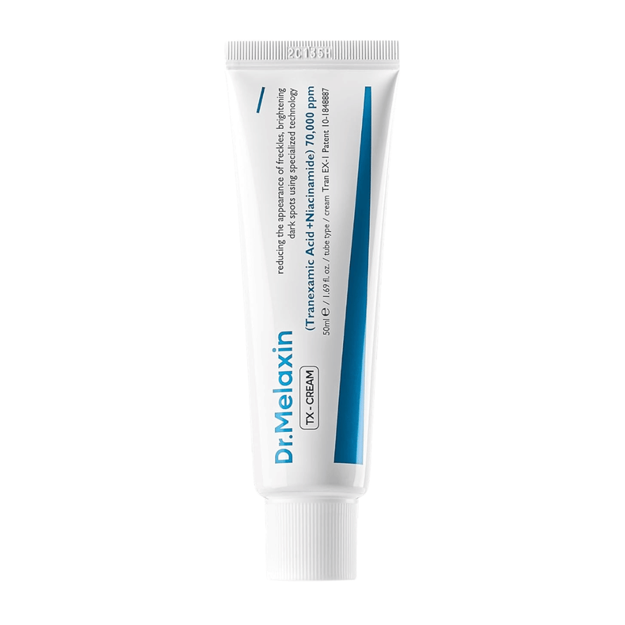 Dr.Melaxin TX Cream Gesichtscreme mit hoher Konzentration an aktiven Inhaltsstoffen, die die Ausstrahlung der Haut verbessert und Pigmentierung entgegenwirkt