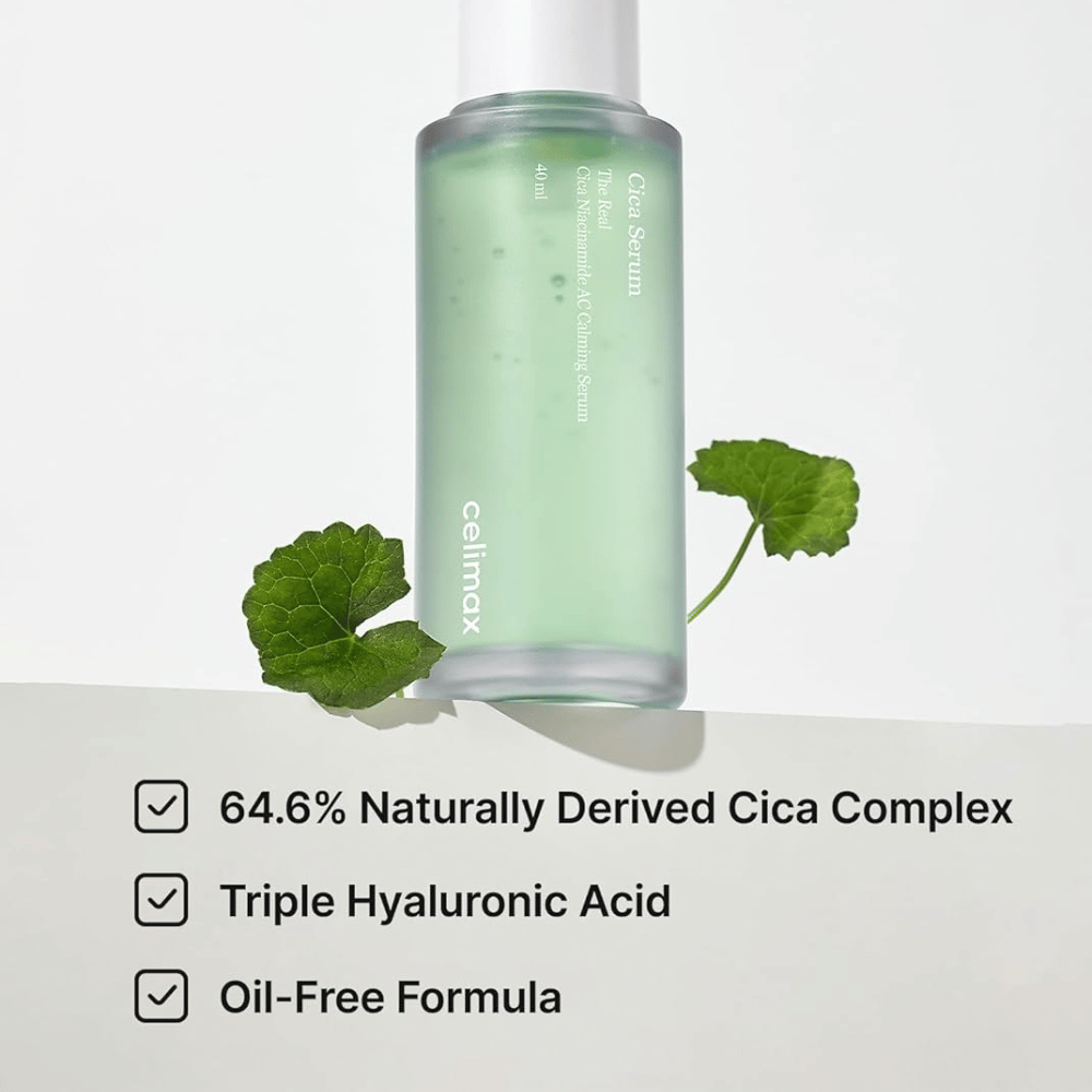Celimax The Real Cica Niacinamide AC Calming Serum mit Cica Complex und ölfreier Formel