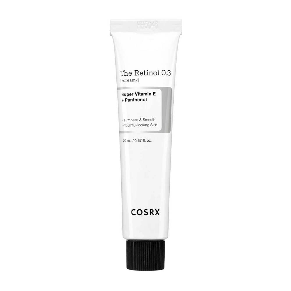 COSRX The Retinol 0.3 Cream enthält 0,3% reines Retinol, das die Festigkeit der Haut verbessert und die Sichtbarkeit feiner Linien reduziert. Angereichert mit Super-Vitamin E und Panthenol, sorgt es für eine weiche und jugendliche Haut. Eine perfekte Lösung für diejenigen, die Zeichen der Hautalterung bekämpfen und die Haut effektiv mit Feuchtigkeit versorgen möchten.