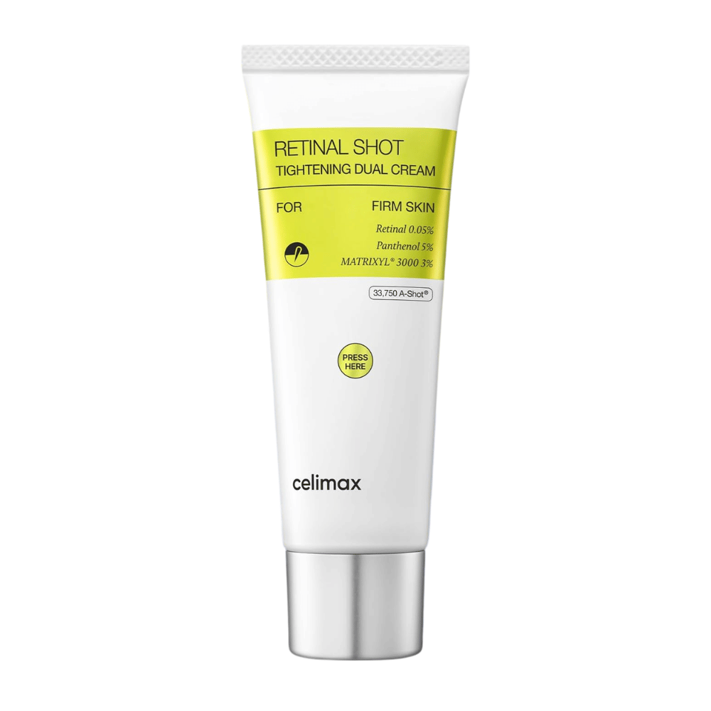 Celimax The Vita-A Retinal Shot Tightening Dual Cream – Produktbild einer Doppelcreme mit Retinal 0,05 %