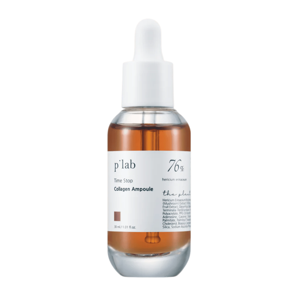 p’lab Time Stop Collagen Ampoule – Anti-Aging-Ampulle für festere und mit Feuchtigkeit versorgte Haut.

🍄 76% Hericium Erinaceum-Extrakt – Stärkt die Hautelastizität und fördert die Kollagenproduktion.
💧 Tiefenfeuchtigkeit – Nährt und verbessert die Hautstruktur.
✨ Anti-Aging-Effekt – Reduziert feine Linien und verleiht einen jugendlichen Glanz.

Perfekt für eine festere und strahlendere Haut!