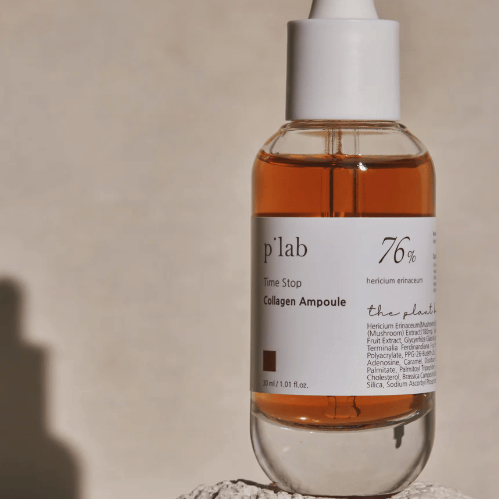 p’lab Time Stop Collagen Ampoule – Eine kraftvolle Ampulle für Hautelastizität und Glanz.

🍄 76% Hericium Erinaceum-Extrakt – Stimuliert die Kollagenproduktion und stärkt die Haut.
💧 Tiefenfeuchtigkeit – Macht die Haut weich und verbessert die Hautstruktur.
✨ Anti-Aging-Effekt – Reduziert feine Linien und sorgt für eine festere Haut.

Perfekt für einen jugendlichen und strahlenden Teint!