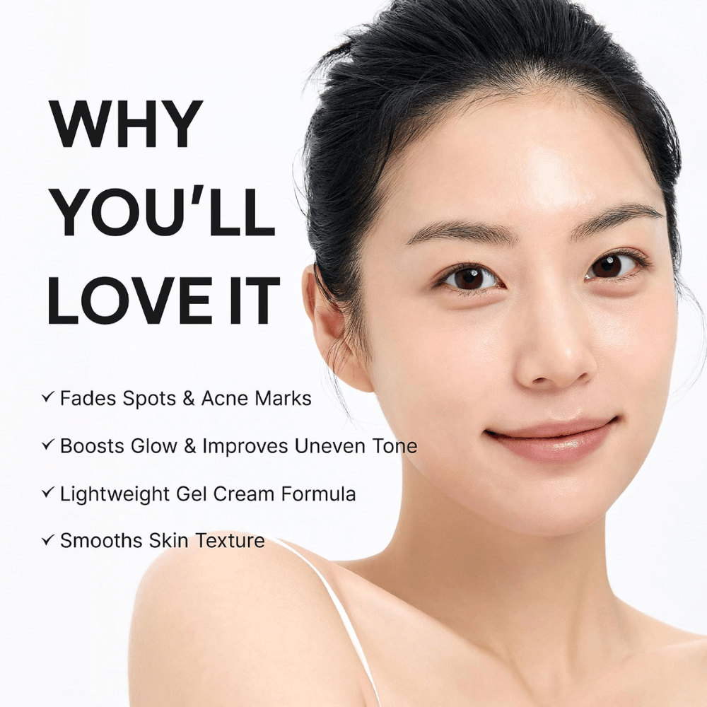 Arencia Vitamin C Glow Booster Gel Cream – strahlkraftverleihende Gesichtscreme, die Hautton und Hautstruktur ausgleicht