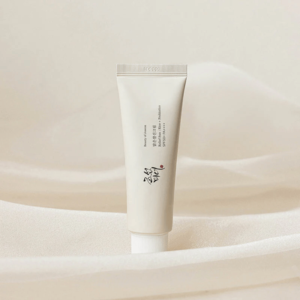 Beauty of Joseon Relief Sun SPF50+ PA++++ 50ml – beliebte koreanische Sonnencreme mit leichter Konsistenz, Reisextrakt und Probiotika für alle Hauttypen.