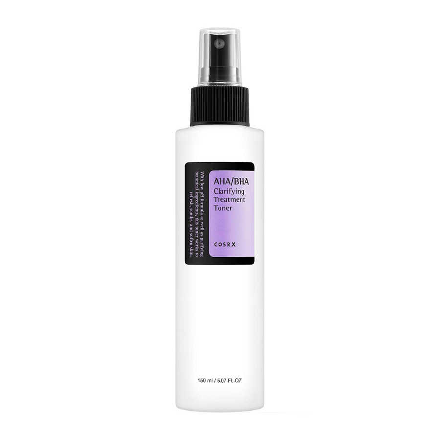 COSRX AHA/BHA Clarifying Treatment Toner 150ml exfolierar och behandlar pormaskar effektivt.